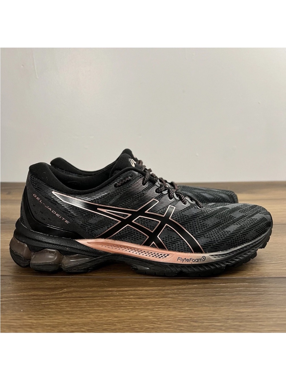 ASICS Gel-Jadeite Women’s Size 11 Black Rose Pink Running Shoes 1012B233